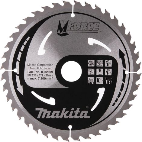 Makita M-Force B-32079 lama sega circolare 210 mm 40 denti (1/4)