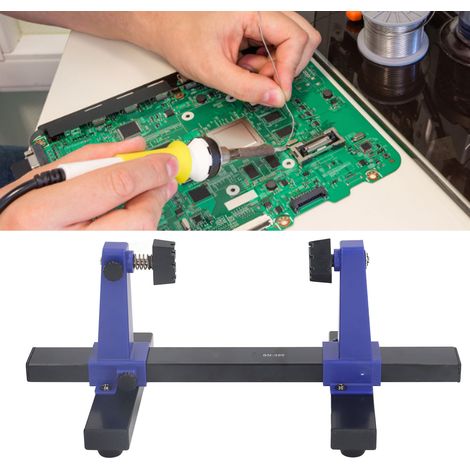 Support de soudage auxiliaire réglable à 360°, support universel pour circuits imprimés, cadre de support réglable pour circuits imprimés, support de soudage et d'assemblage de PCB, outil de réparatio (1/5)