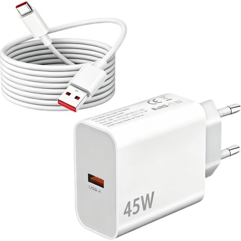 45W Chargeur Rapide pour Xiaomi Redmi Note 15 Pro 5G/14 13 12 11/Poco F8 F7 (1/5)