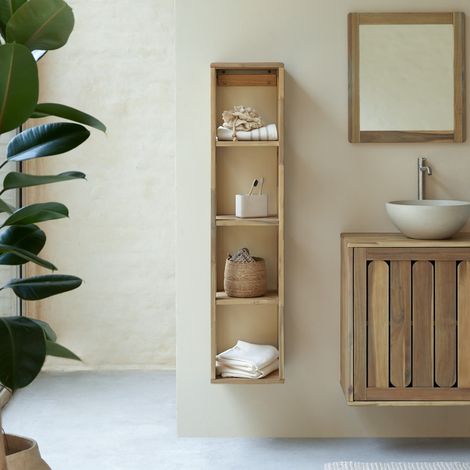 Colonne en bois acacia 130 Lila (1/5)