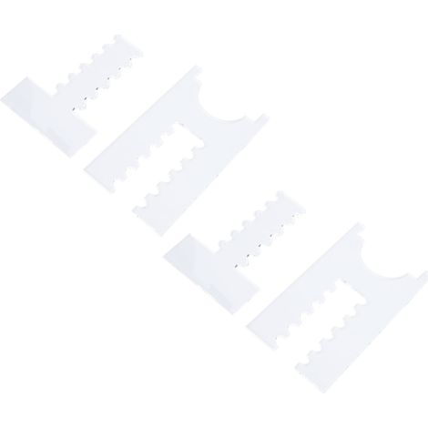 2 Pack Butée Murale Canapé Acrylique Clair Réglable – Protecteur Meubles Prévention Incendie Prise 6 Fentes (1/5)