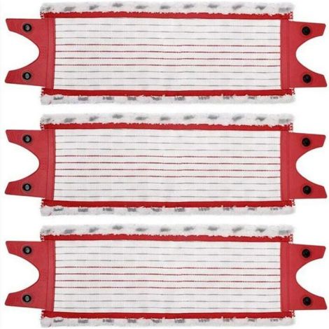 Serpillière Microfibre - Lot De 6 Recharges Pour Balai À Franges - Compatible Avec Système Ultramax - Pour Sol Dur (1/4)