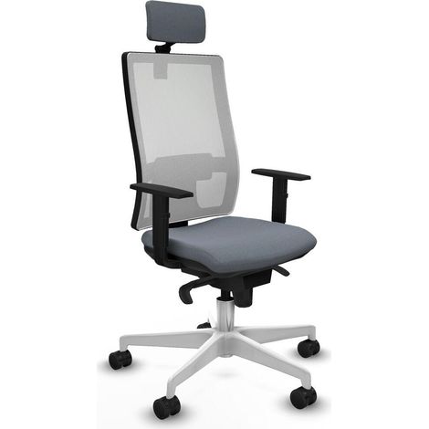 Piqueras y Crespo 1D026N2 Chaise de bureau grise confortable (1/3)