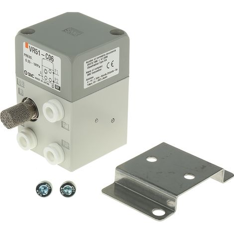 Vanne pneumatique SMC VR51 Bouton poussoir 3/2, 2.5mm ( Prix pour 1 )
