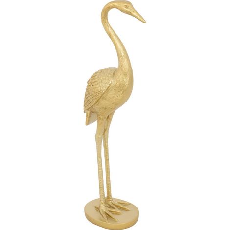 Statuette Déco Héron "Automne" 41cm Doré (1/4)