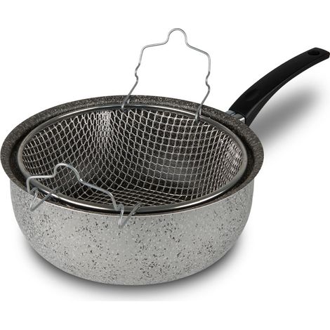 Mamù Padella per friggere con un manico, antiaderente, alluminio, PFOA free, antigraffio, Ø 24 cm (1/5)