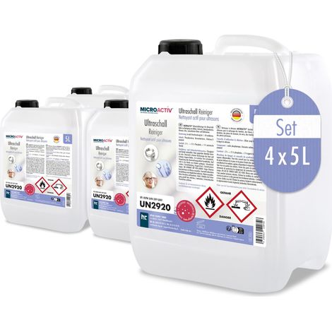 4x 5 L Microactiv® Ultraschallreiniger für Ultraschallbad