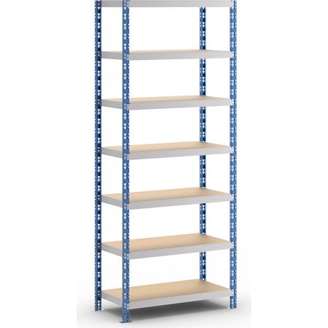 eurokraft basic, Rayonnage emboîtable, tablettes en aggloméré, (1/5)