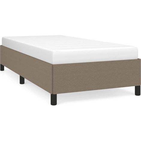 Maison Exclusive - Estructura de cama sin colchón tela taupe 90x2 (1/5)