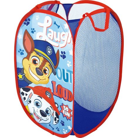 Conteneur de rangement pliable Pat patrouille 36x36x58 cm – 100% polyester – Design coloré pour organiser jouets enfants – Arditex