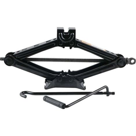 Ausziehbarer 2-Tonnen-Scherenwagenheber (100–390 mm), rostfrei, mit verstellbarem Schraubenschlüssel und Schnellgriff für die Autoreifenreparatur