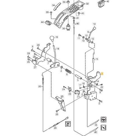 STAFFA FIX LEVA ACCELERATORE PARK VNN ORIGINALE STIGA - 1134-4156-01