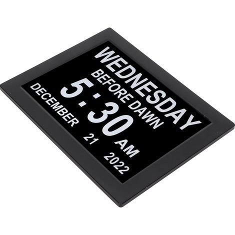 Horloge Numérique 8 Pouces à Affichage Extra Large avec Alarme et Minuterie, pour Seniors et Malvoyants, Alimentation 110‑240V (1/5)