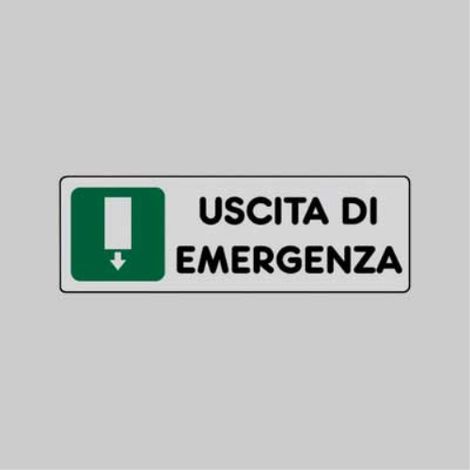 Etichetta 'uscita di emergenza' 15x15 cm (10 pezzi) (1/2)