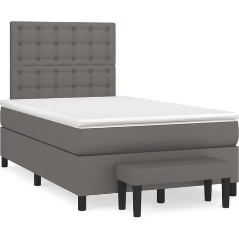 Maison Exclusive - Boxspringbett mit Matratze Grau 120x200 cm Kun