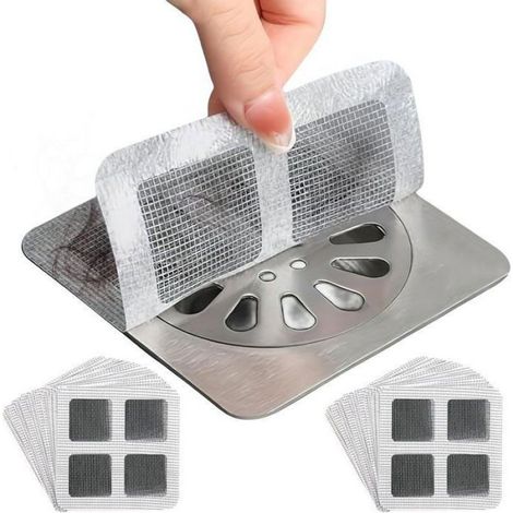 Bonde Filtre Caniveau De Douche - Jetable - Fibre De Verre - Pour Evier Baignoire Piscine - Lot De 25 (1/4)