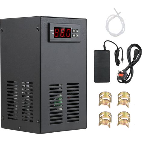Refrigerador para acuarios con pantalla LCD, sistema de refrigeración silencioso para acuarios de 20 litros, ideal para la cría de peces, plantas acuáticas y gambas. (1/4)