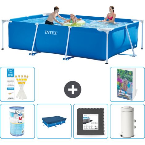 Rechteckiger Frame Pool - 300x200x75 cm - 7-teilig S142