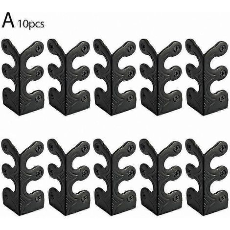 Lot de 10 protections d'angle pour plinthes, protections de plinthe en laiton durable (1/5)