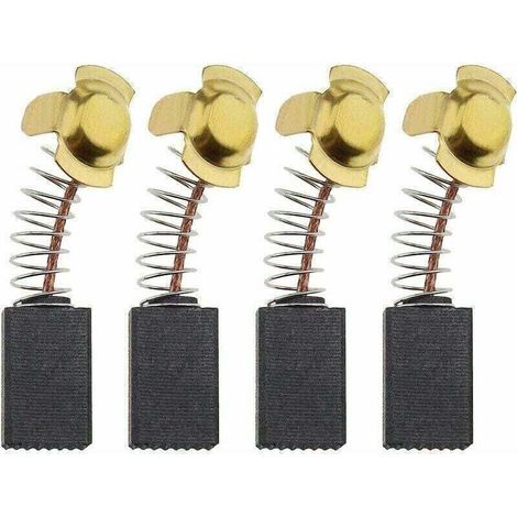 2 Paires Balais de Charbon Moteur Rechange de Perceuse Filaire tibles avec Titan TTB653SDS 1500w SDS Plus, 6x10x16mm (1/4)