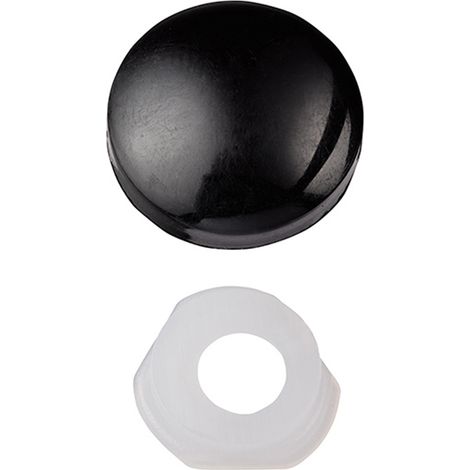 Unifix Dome Cap Screw Covers - Black - Box of 200