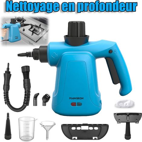 Nettoyeur vapeur portable multi-surfaces sous pression avec 9 accessoires, nettoyeur vapeur multifonctionnel pour la maison, idéal pour nettoyer les sols, les tissus d'ameublement (1/5)