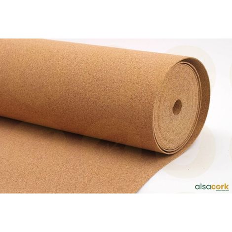 rouleau isolant souple en liège dense, ép. 2mm - 10m x 1m (1/5)