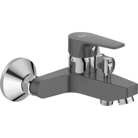 Mezclador de bañera CERAFINE D saliente 156-161 mm negro mate / cromado IDEAL STANDARD