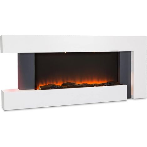 Chimenea Eléctrica Nero Pro BRAVIA Blanco  132x58x21cm (1/5)