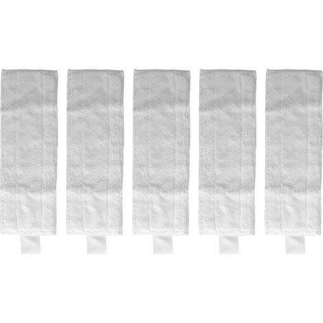 Chiffons de nettoyage en microfibre de rechange pour nettoyeurs vapeur Kärcher SC2, SC3, SC4 et SC5. Chiffons de nettoyage de sols réutilisables et lavables.