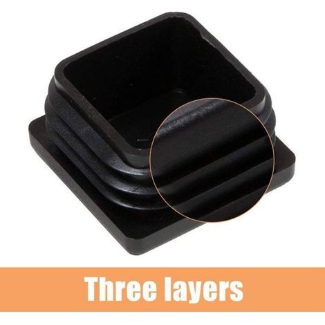 Embouts Pour Tubes Carrés - 30 x 30 mm - Pour Pieds De Meubles Chaises Tables Canapés - Lot De 20 (1/5)