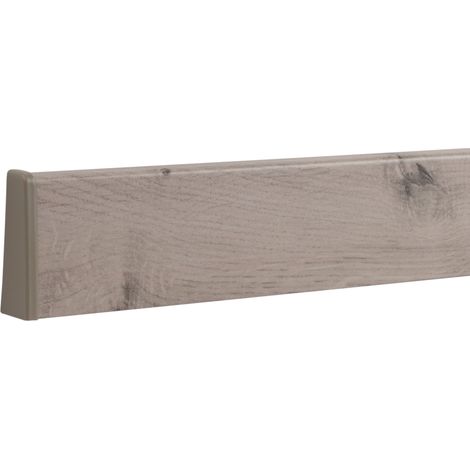 Classen Endkappen für Clip-Laminatleiste foliert 19 x 58 mm kieselgrau uni Laminatleiste
