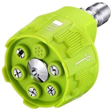 6-in-1 3000psi 1/4" Grüne Hochdruckdüse