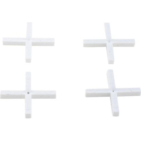 Sachet de croisillons de carreleur 3 mm – 250 pièces en plastique – Pour espacement régulier entre carreaux – Utilisation professionnelle – Outibat