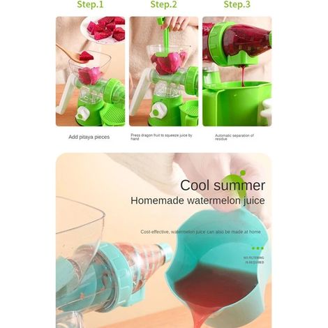 Espremedor Manual de Citrinos com Copo PP Portátil (1/5)