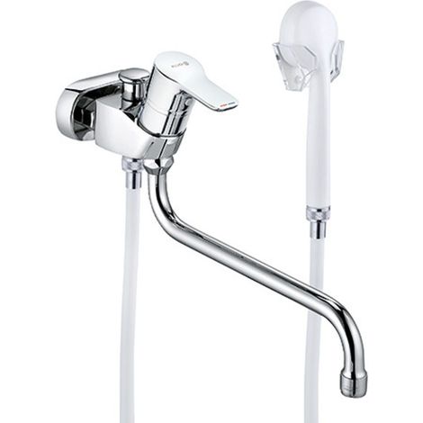 KLUDI PU & EASY ESPECIAL WFB-EHM 45mm con conjunto de ducha cromo, 375920565