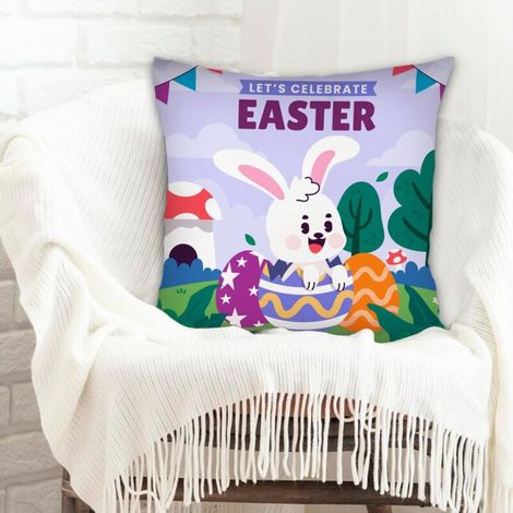 Housse de coussin 45x45 cm carrée solide pour Noël, la Saint-Valentin, anniversaire (1/5)