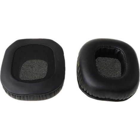 Coussinets d'oreille facilement remplaçables pour casque Tiamat 7.1/2.2 - Housses en mousse plus épaisse - Noir (1/5)