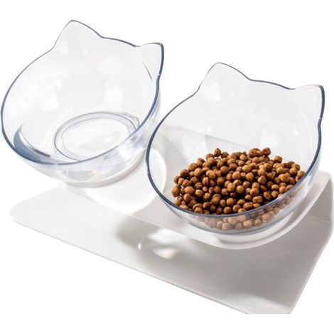 Gamelle surélevée pour chat, inclinaison anti-vomissement, adaptée aux chatons (1/5)