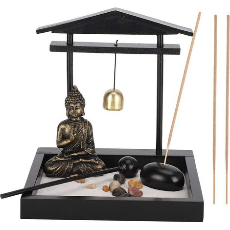 Bandera De Arena Zen - Bandeja De Arena Con Buda - Decoración Para Sala De Estar - Resina - 1 Unidad (1/5)
