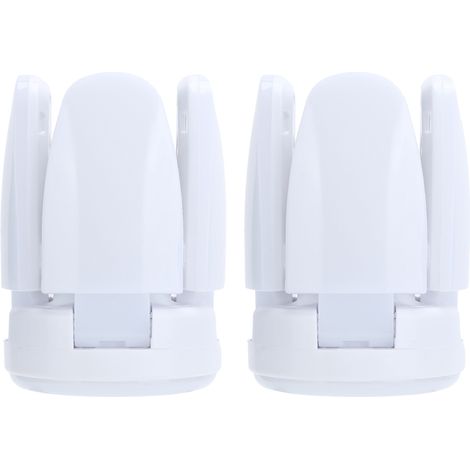 Lampe LED 2 pièces 28W 2800LM forme ventilateur déformable pour garage, plafond d'entrepôt, éclairage de plafond (1/5)