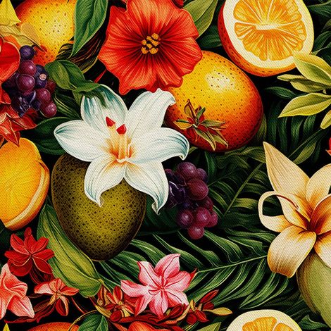 Tela decorativa para exteriores Oxford - Motivo frutal DX6456 (1/5)
