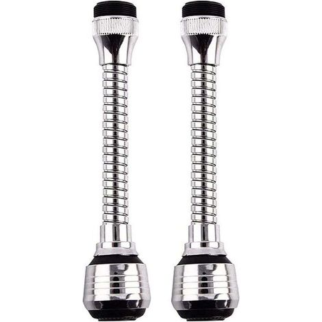 2 Pièces Rallonge Robinet,Filtre D'extension Pivotant,Extension de Douche de Robinet,360°Réglable Bec Diffuseur Filtre, Deux Modes Réglable,pour éviers de Cuisine, Salle de Bain