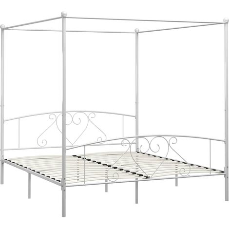 Maison Exclusive - Giroletto Baldacchino senza Materasso 200x200 cm Metallo (1/5)