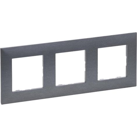 Plaque de finition Legrand niloe step acier brossé 86x228 mm