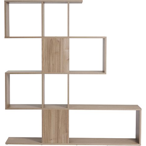 Libreria divisoria di design effetto rovere H147 cm COMO