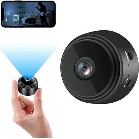 Camera WiFi 1080P Mini Caméra de Surveillance Interieur/extérieur sans Fil avec Enregistrement Micro Cachée Camera Enregistreur Cam Invisible (1/5)
