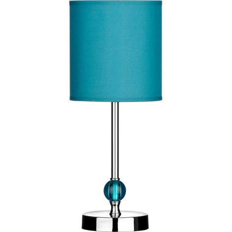 Premier Housewares Teal Acrylic Ball Table Lamp (1/5)