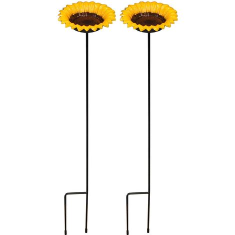 Cast Iron Wild Bird Sunflower Dish Bird Feeder (Set of 2) (1/5)