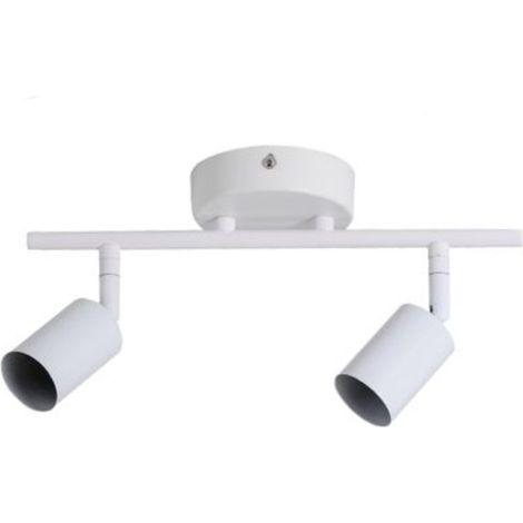 Lampadario Soffitto Orientabile Applique Bianco Parete 2 Portalampade GU10 910